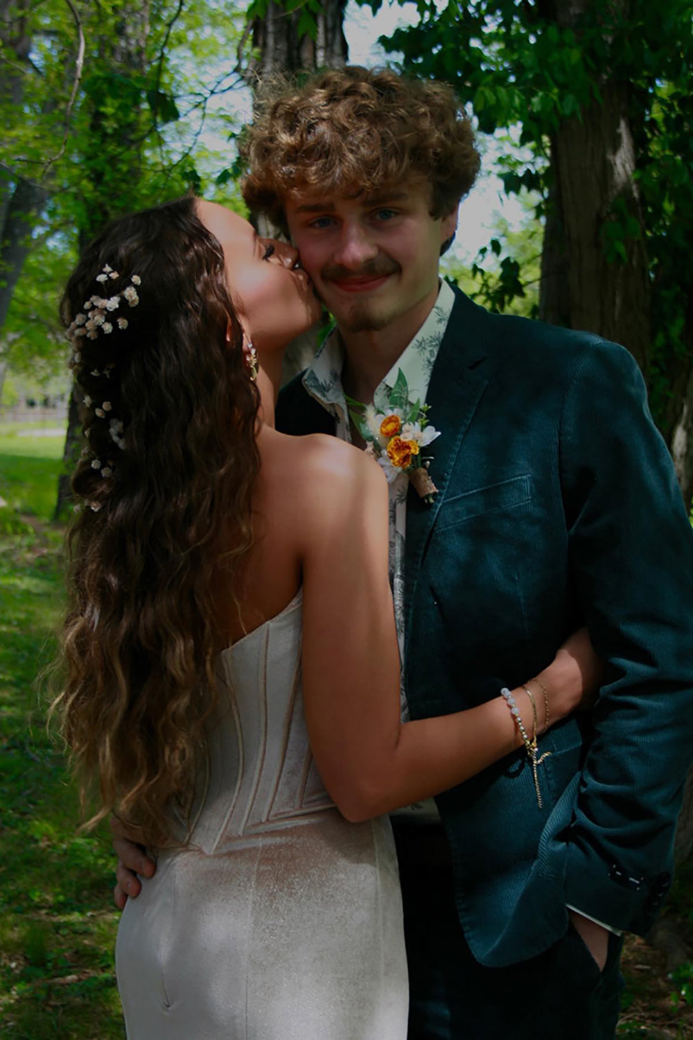 Long Velvet Mermaid Prom Dress in Champagne for Sweethearts