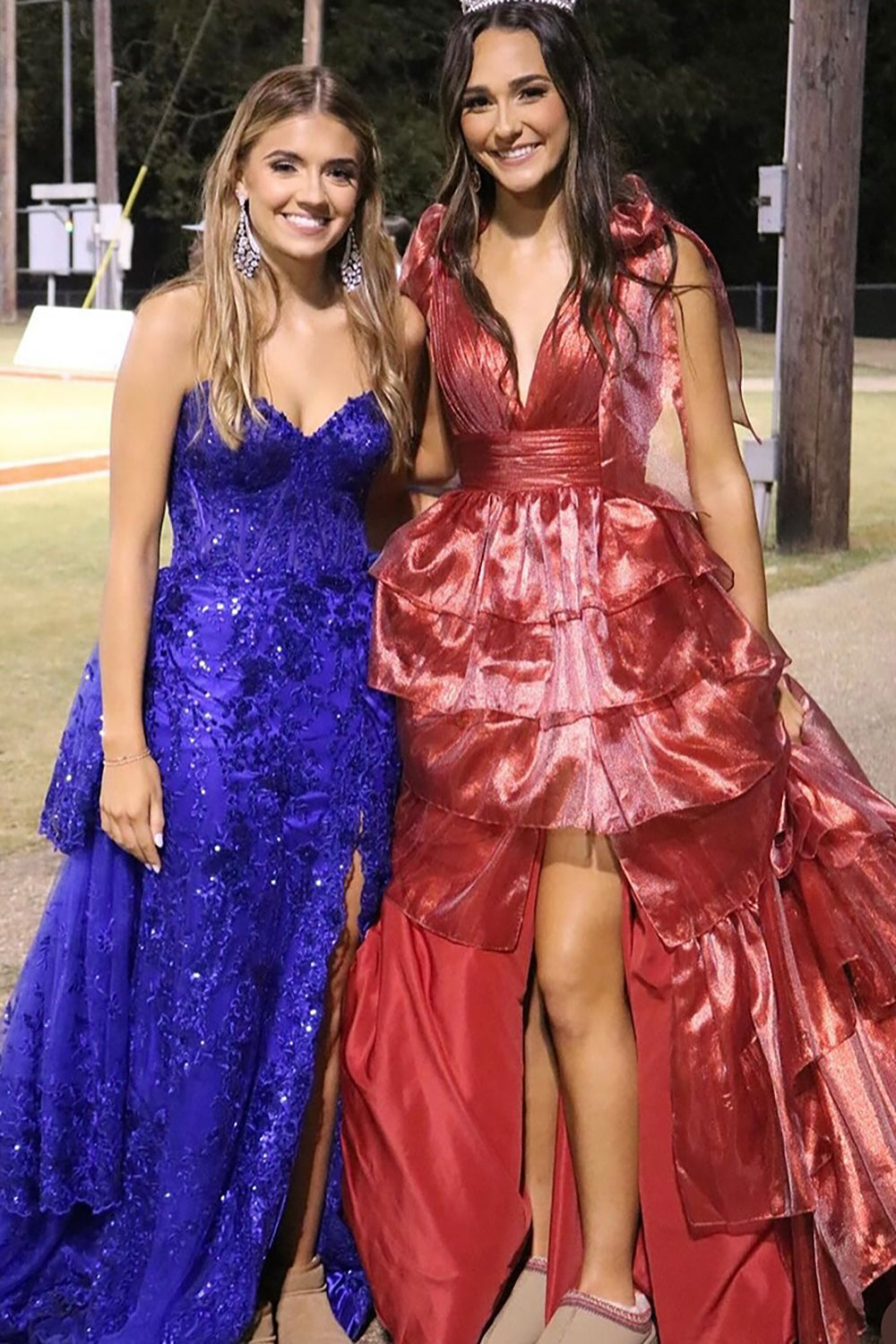 Black Sparkle Off-Shoulder Corset Prom Dress with Mermaid Silhouette and Tiered Tulle Applique