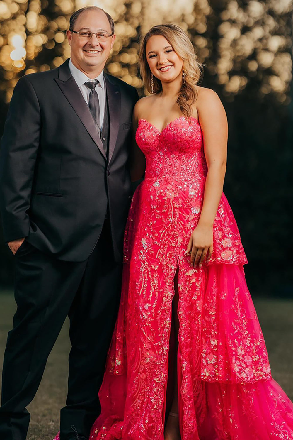 Sweetheart A-Line Long Prom Dress in Sparkly Turquoise with Tulle Applique Corset