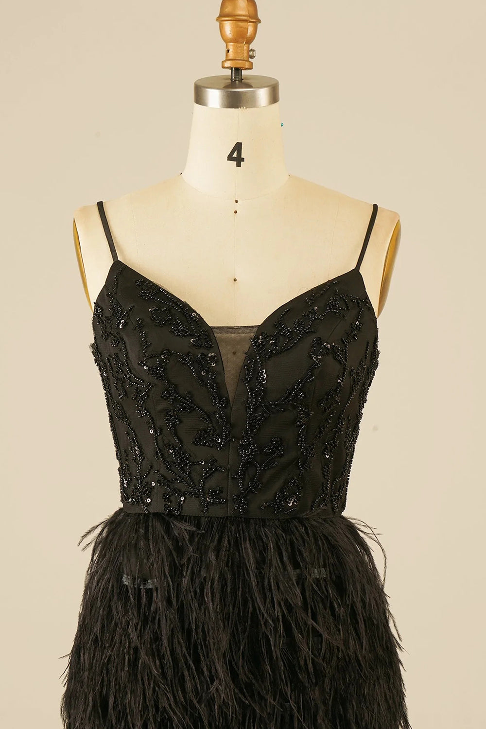 Pink Sequins Tight Homecoming Dress/Mini Dress with Feathers
