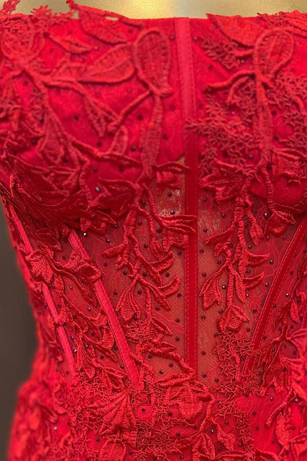 Red Corset Lace Sleeveless Tight Short Homecoming Dress/Mini Dress