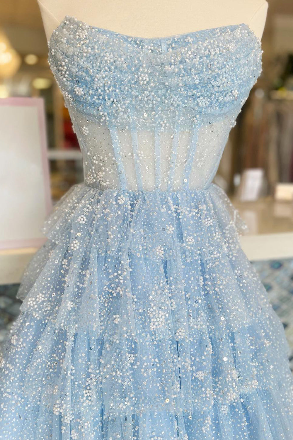 Orange Corset A-Line Short Tulle Homecoming Dress/Mini Dress