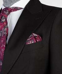 Stylish Black Peaked Lapel Bespoke Men's Suits for Business