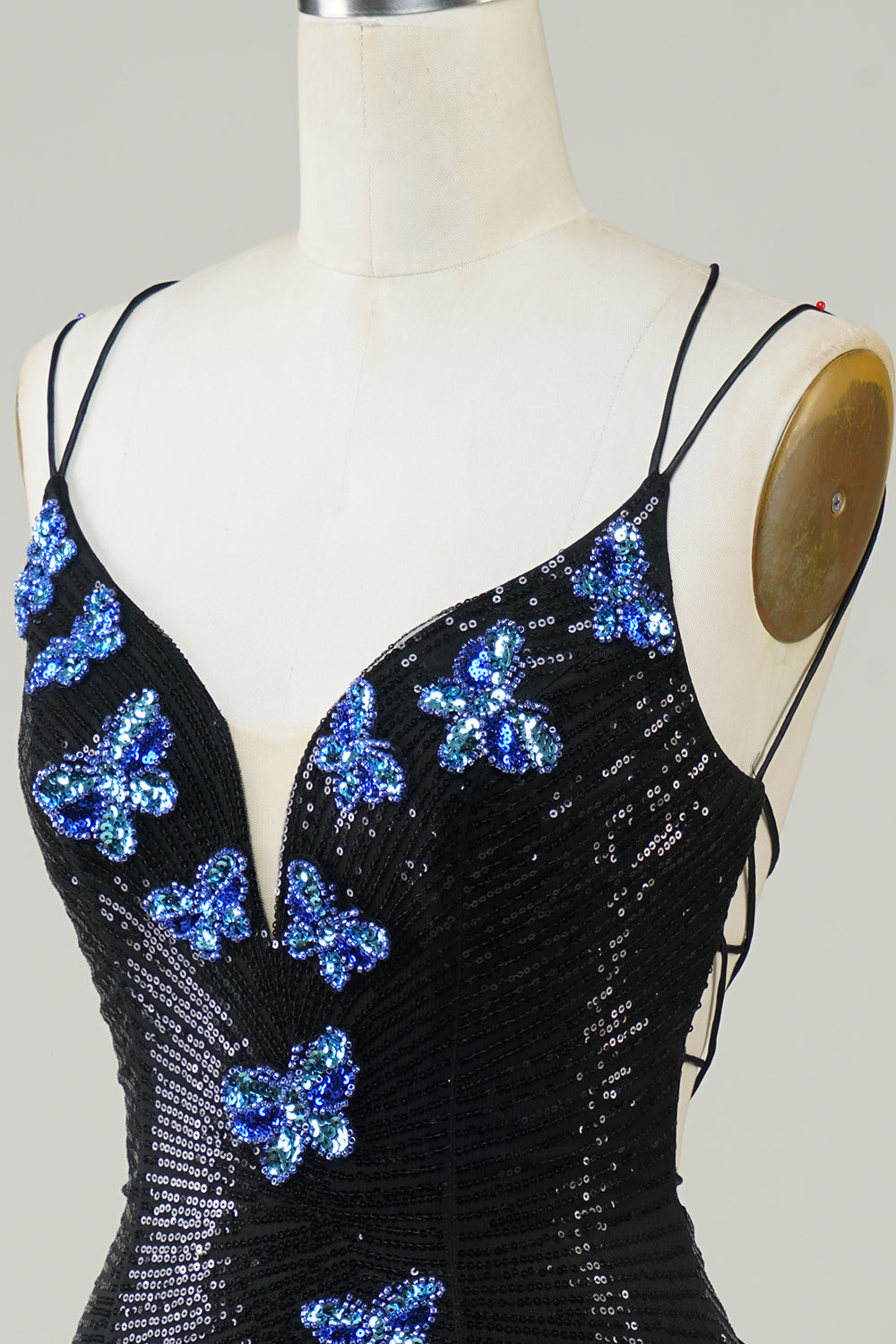Sparkly Royal Blue Sequins Beaded Tight Short Homecoming Dress/Mini Dress