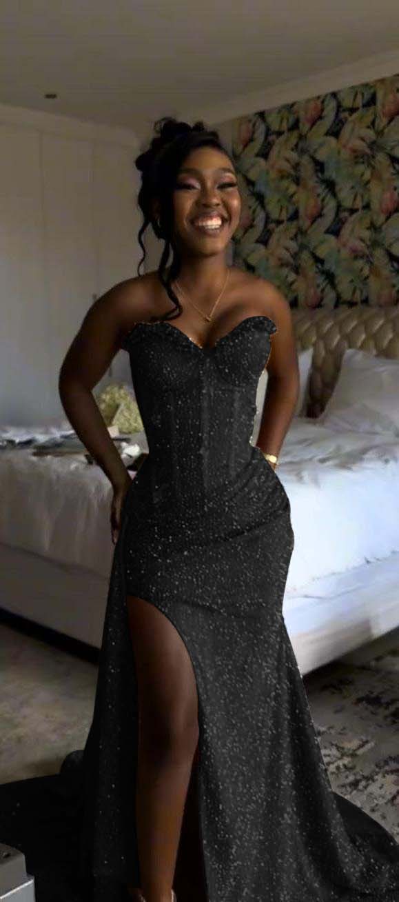 Sweetheart Sleeveless Long Mermaid Formal Dress With Split Sequin
