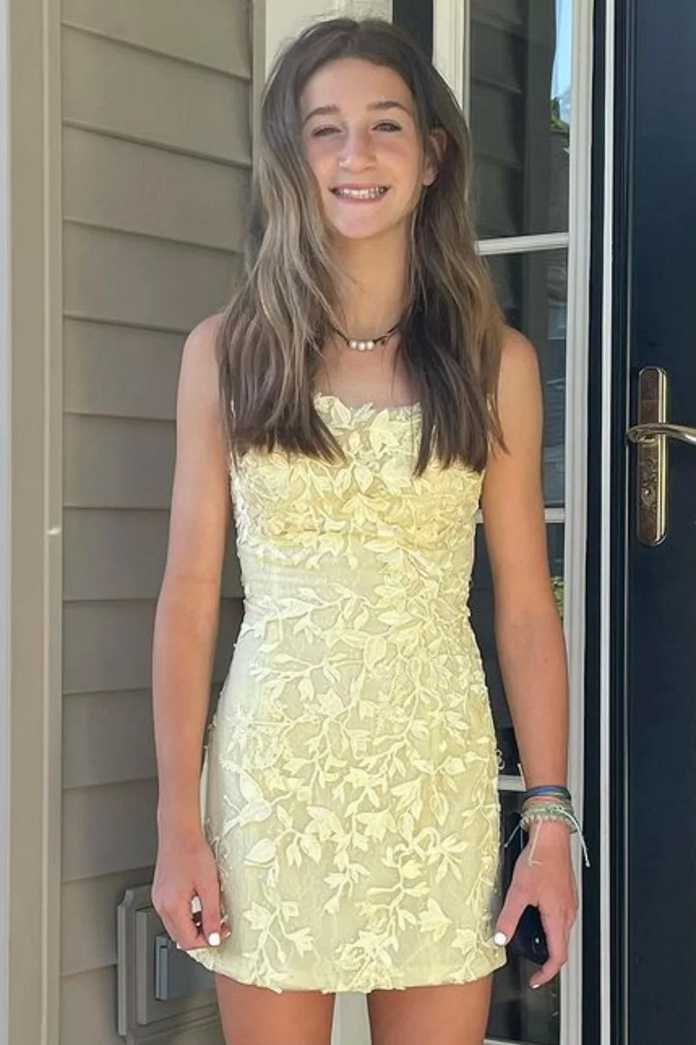 Sky Blue Short Tight Homecoming Dress/Mini Dress with Lace Beading