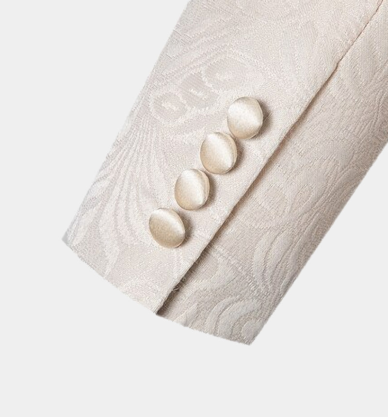 Stylish White Shawl Lapel Wedding Tux Ideas with Three Pieces