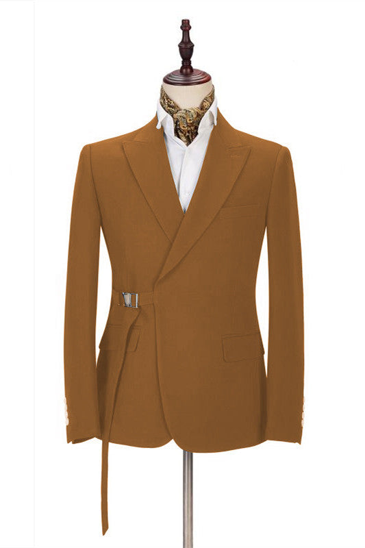 David Stylish Peaked Lapel Two-Piece Prom Attire for Guys