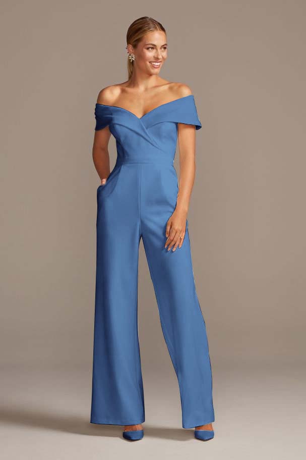 Graceful White Off-the-Shoulder Sleeveless Strapless Long Jump Suit