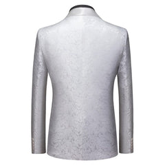 Classic Slim Fit One Button Shawl Lapel Wedding Suit for Men