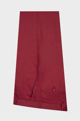 Gentle Red Peaked Lapel Summer Wedding Suits for Groom