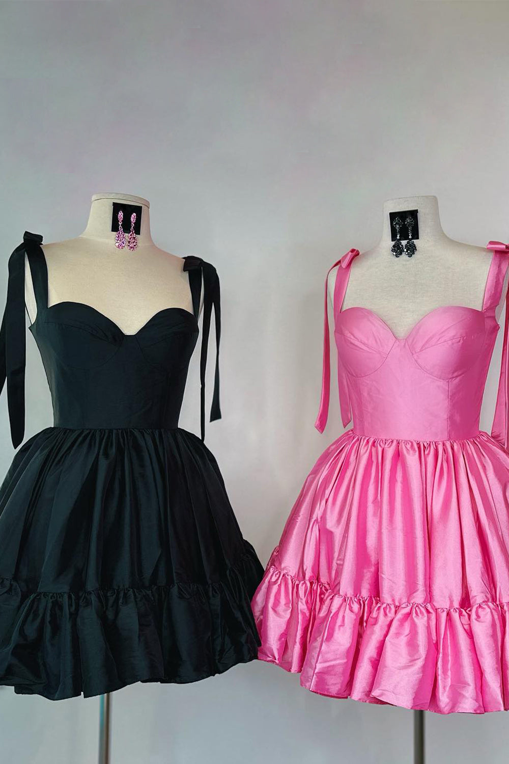 Pink Ruched Corset A-Line Short Homecoming Dress/Mini Dress
