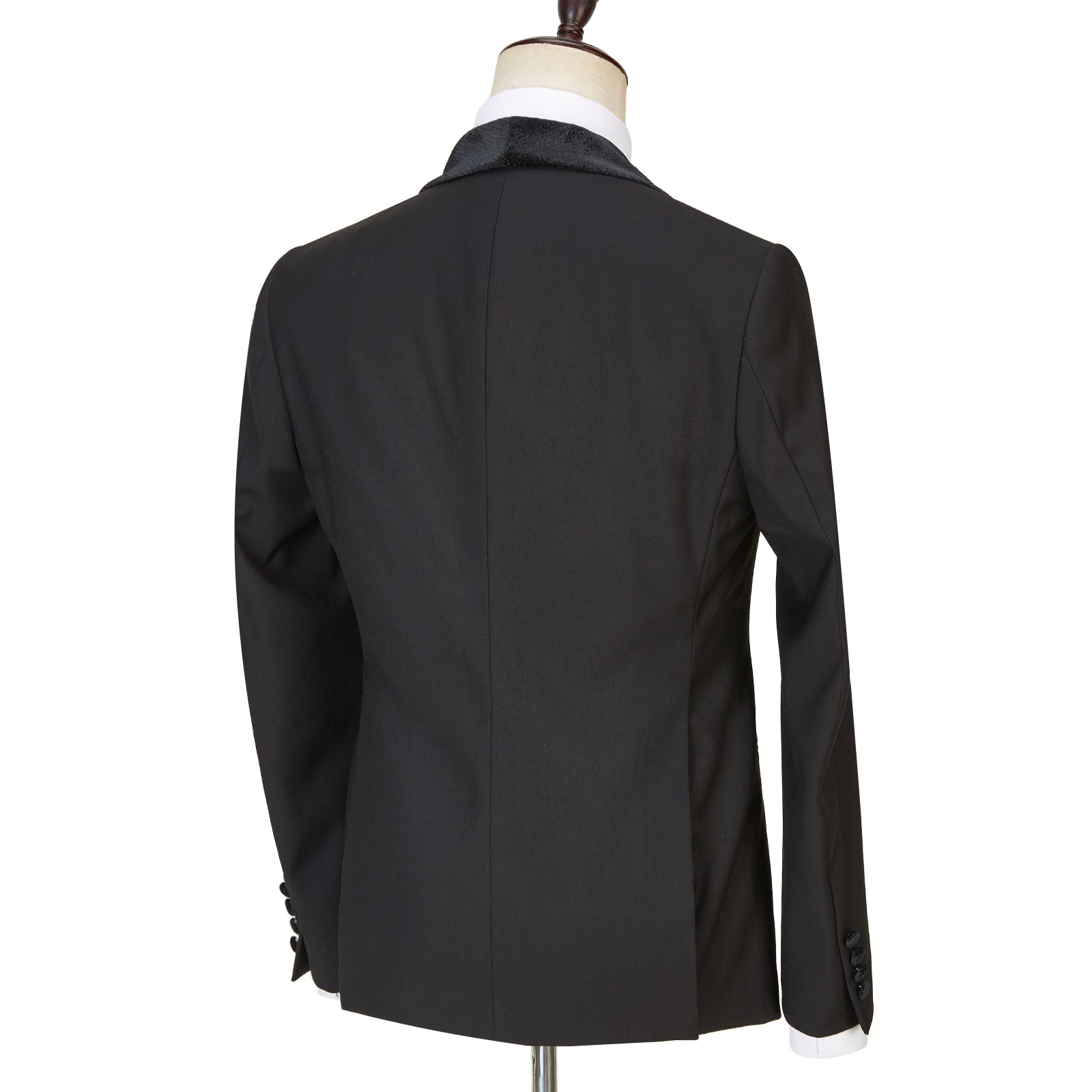 Modern Black Shawl Lapel Three-Piece Sparkle Men's Wedding Suits