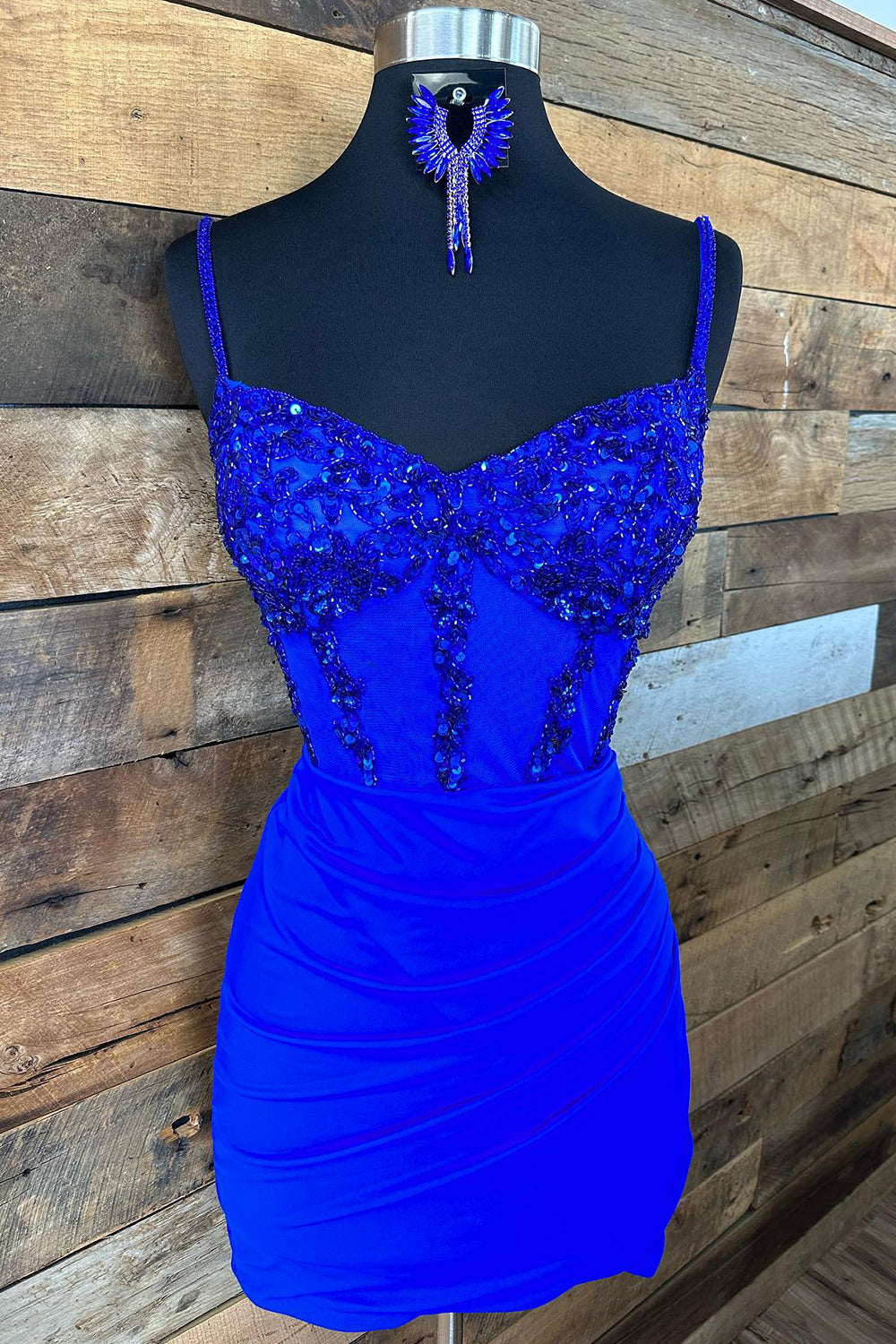 Sparkly Red Corset Sequin Tight Homecoming Dress/Mini Dress