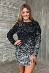 Sparkly Black Bateau Open Back Tight Short Homecoming Dress/Mini Dress