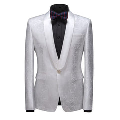 Classic Slim Fit One Button Shawl Lapel Wedding Suit for Men