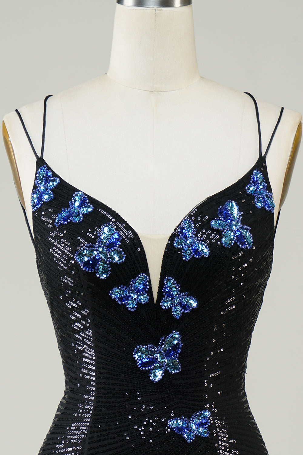 Sparkly Royal Blue Sequins Beaded Tight Short Homecoming Dress/Mini Dress