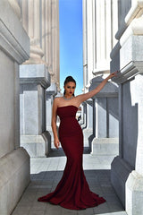 Strapless Mermaid Evening Dress