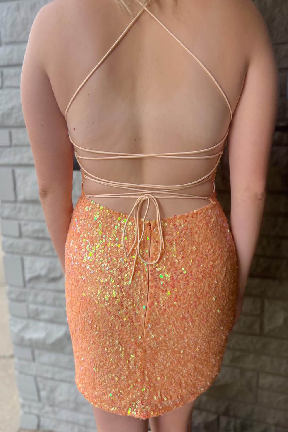 Sparkly Fuchsia Sleeveless Sequin Tight Short Homecoming Dress/Mini Dress