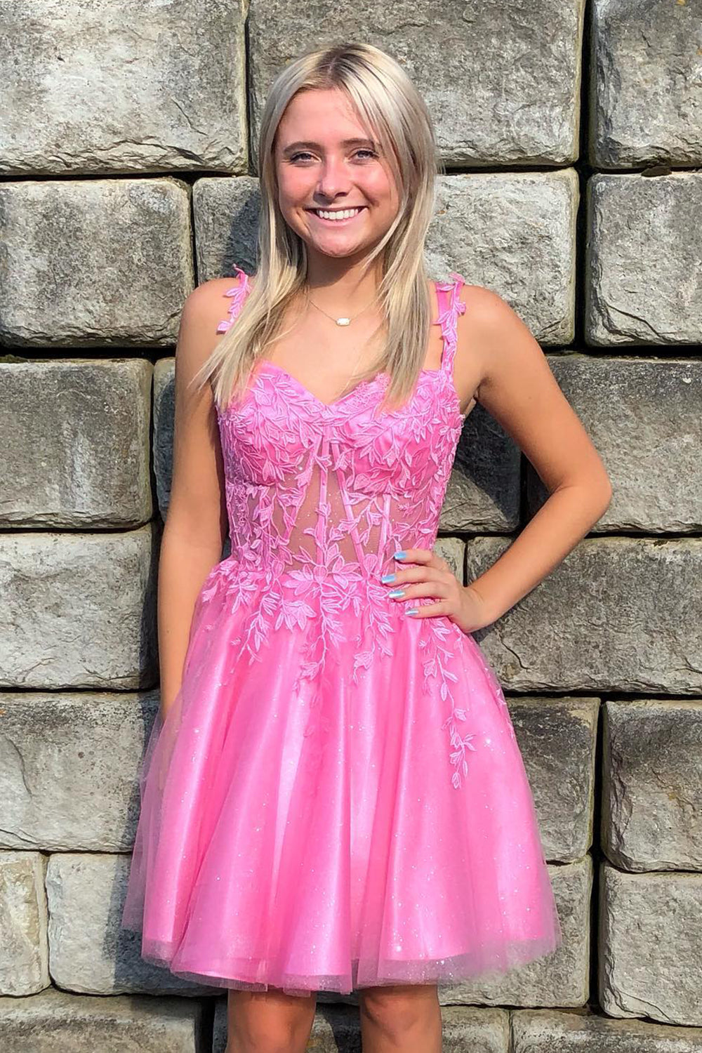 Mint Backless Short Homecoming Dress/Mini Dress with Appliques
