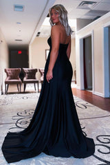 Mermaid Prom Dress with Single Shoulder in Black
