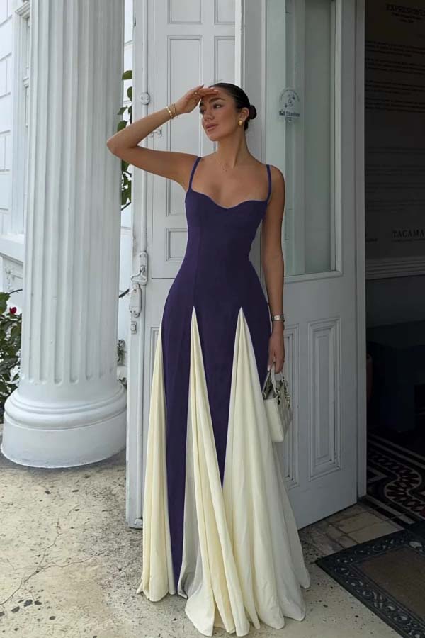 Sweetheart Spaghetti Strap Sleeveless Long Formal Dress With Ruffles