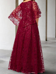 Mother of the Bride Princess A-Line Dresses Featuring Applique and Sequins