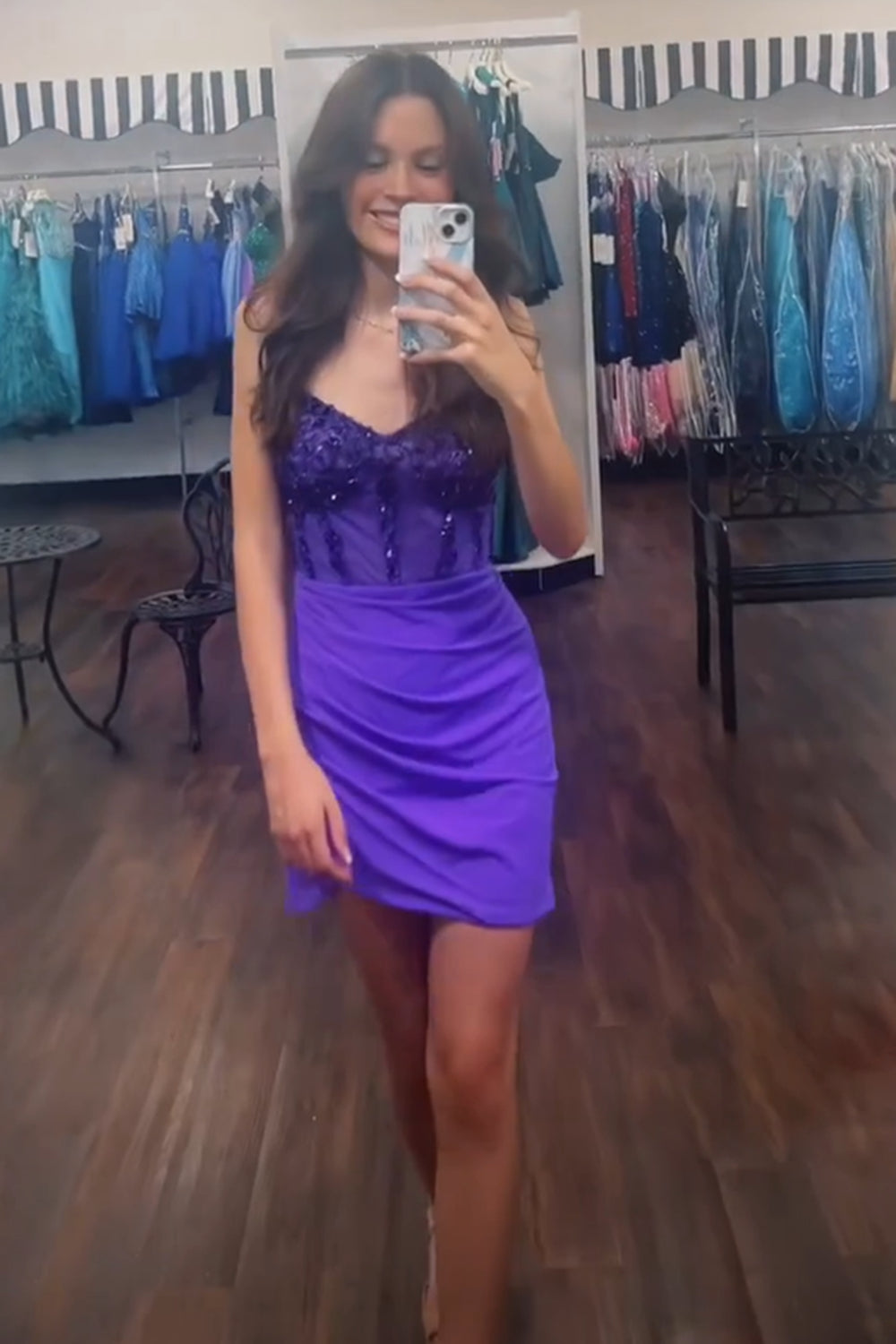 Glitter Black Corset Satin Asymmetrical Tight Short Homecoming Dress/Mini Dress with Sequins