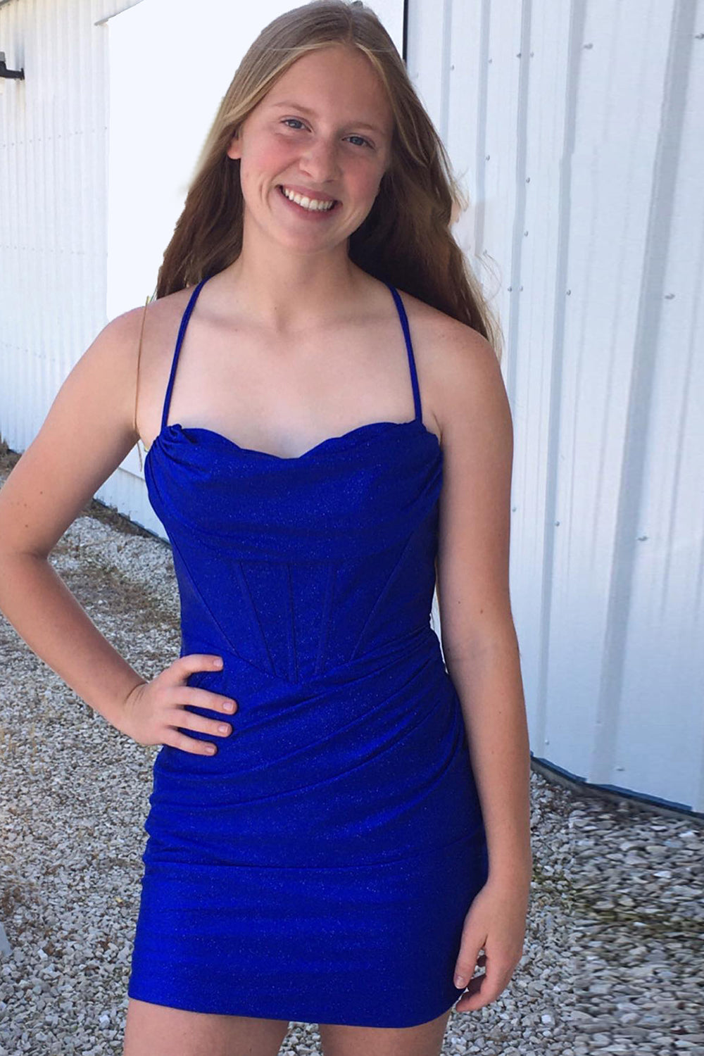Simple Black Corset Tight Short Homecoming Dress/Mini Dress