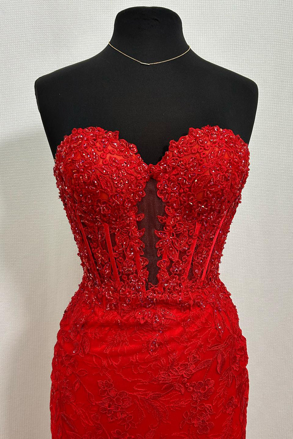 Sweetheart Mermaid Corset Prom Dress in Light Blue with Lace Appliques