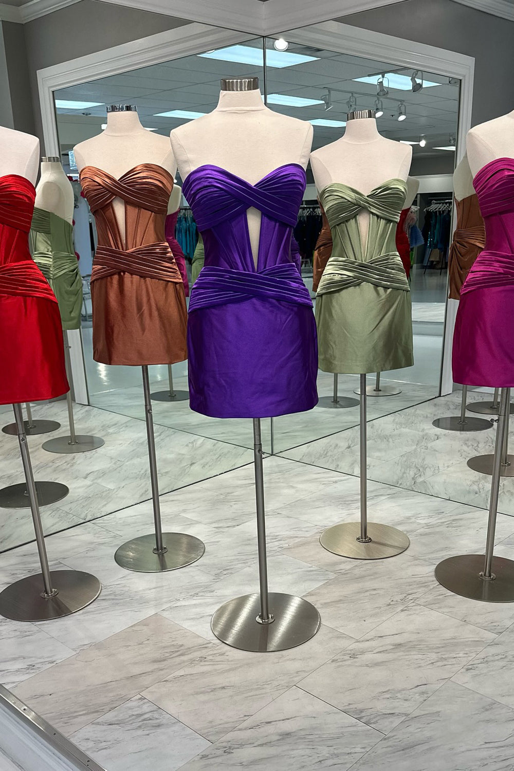 Lilac Sweetheart Corset Tight Short Homecoming Dress/Mini Dress