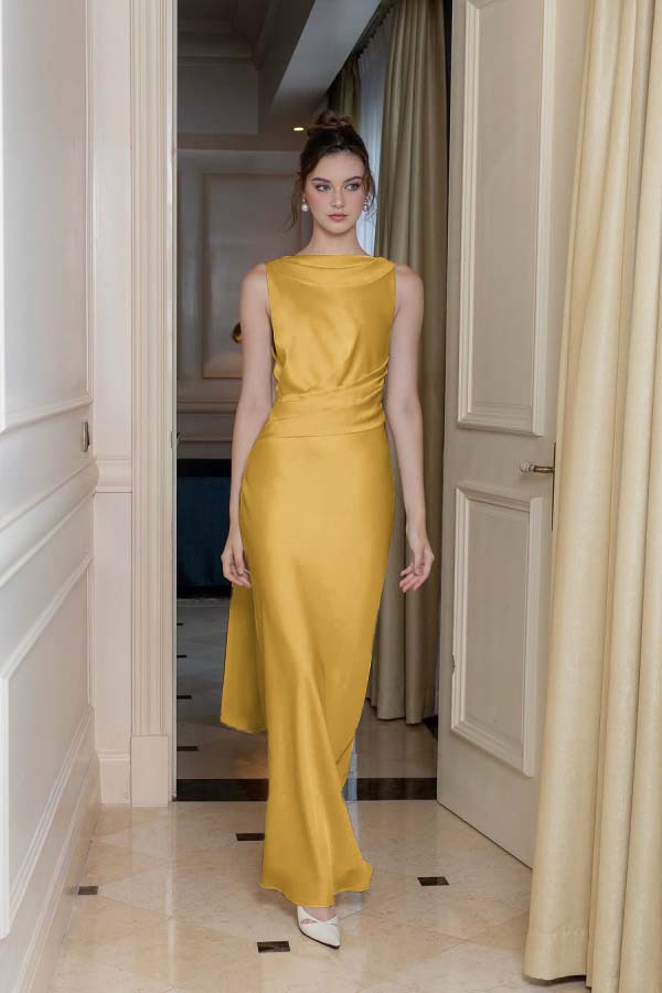 濠㈣泛绉撮崺妗筺e Shoulder Long Sleeve Long High Split Formal Dress With Beading