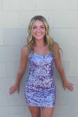 Sparkly Golden Sequins Strapless Sleeveless Tight Homecoming Dress/Mini Dress