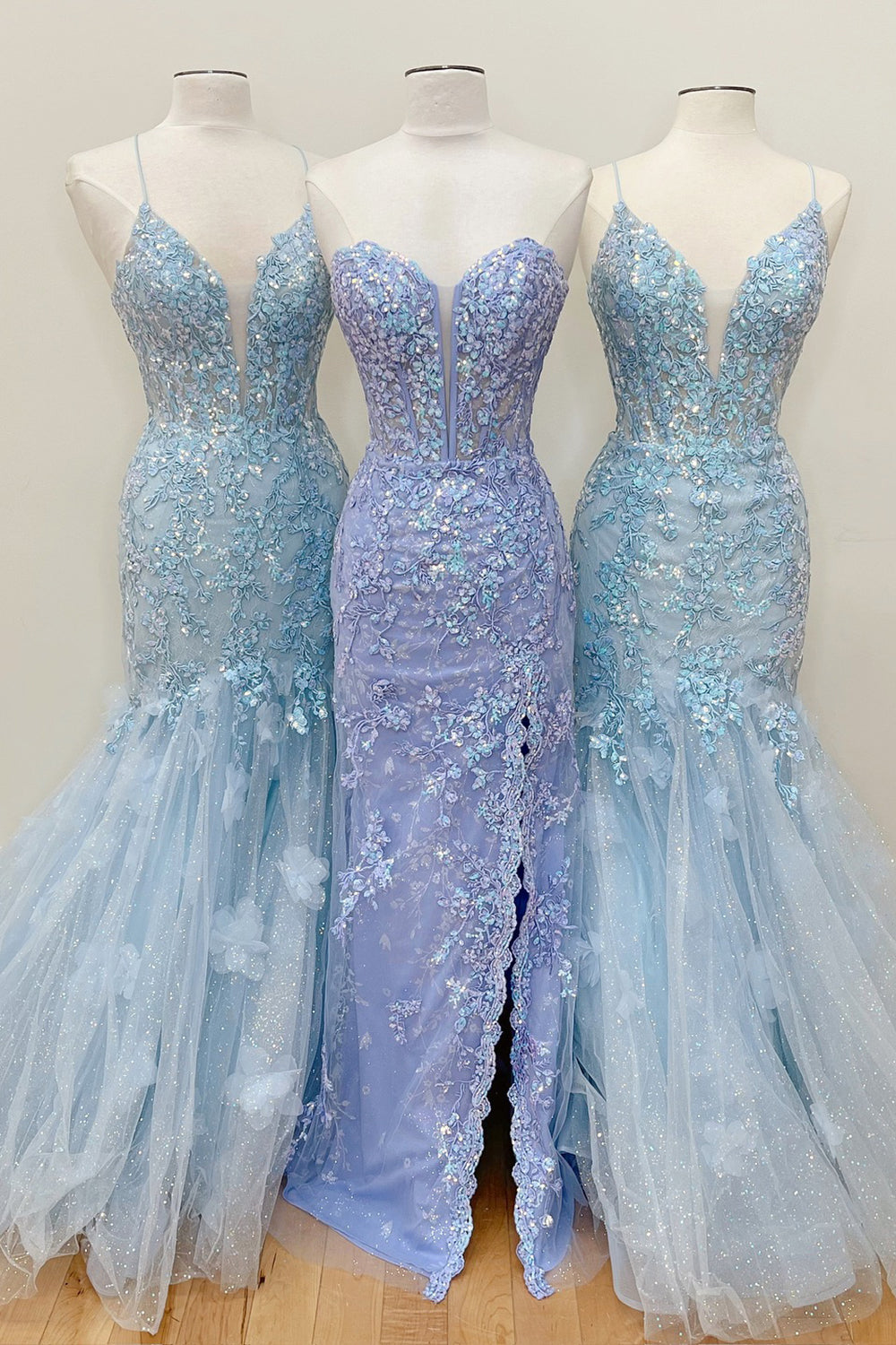 Lavender Off-the-Shoulder Mermaid Corset Prom Dress with Charming Appliques