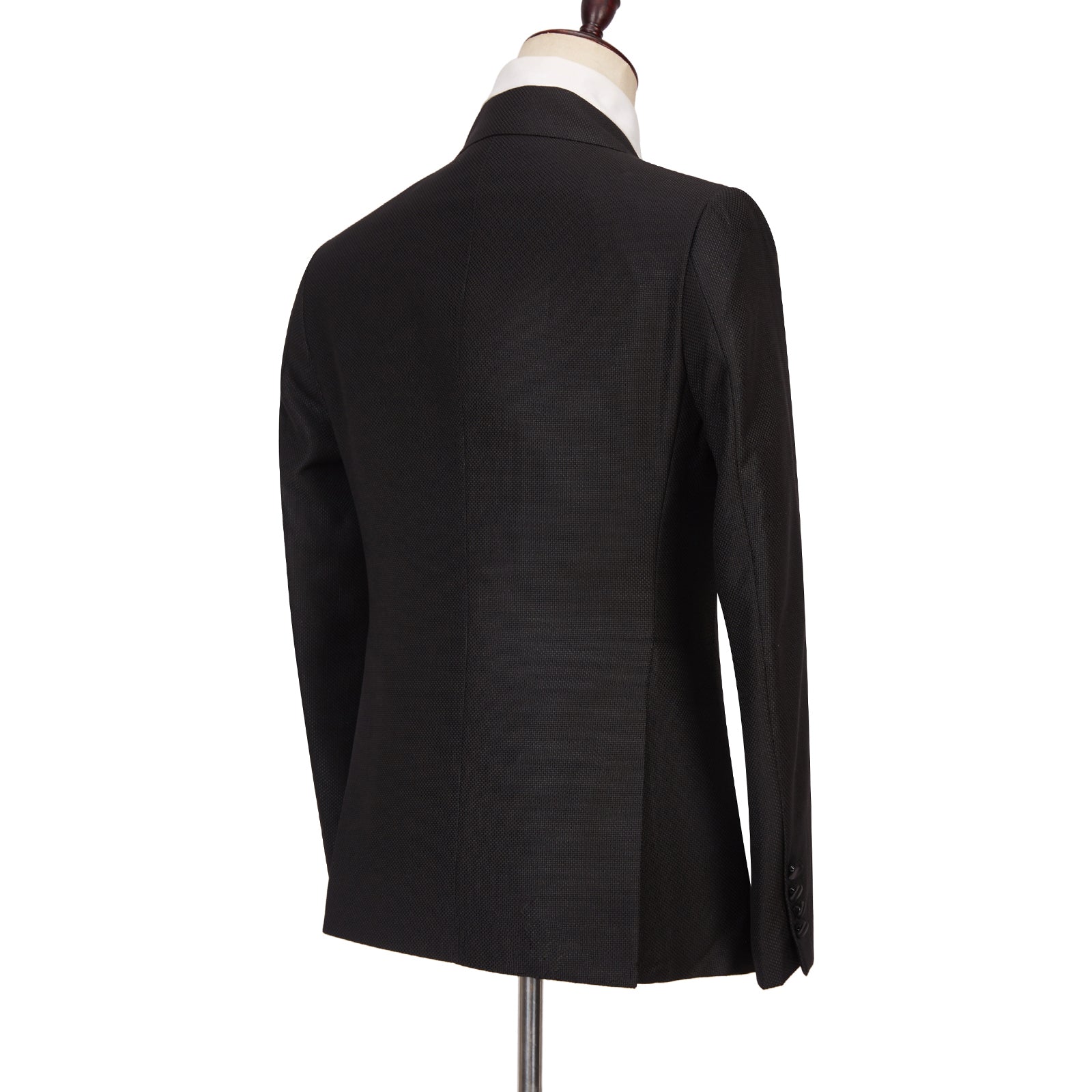 Latest Design Best-Fitted Black Double-Breasted Peaked Lapel Men's Suits