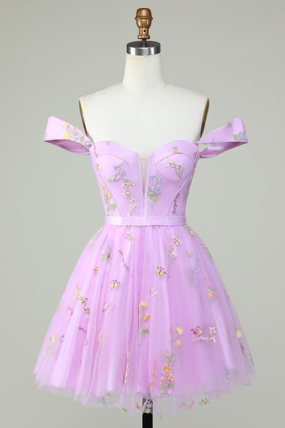 Champagne Cute A Line Sweetheart Short Homecoming Dress/Mini Dress