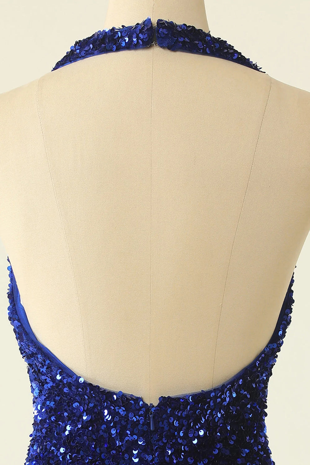 Sparkly Green Halter Sequins Backless Tight Short Homecoming Dress/Mini Dress