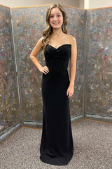 Long Black Prom Dress for Your Sweetheart