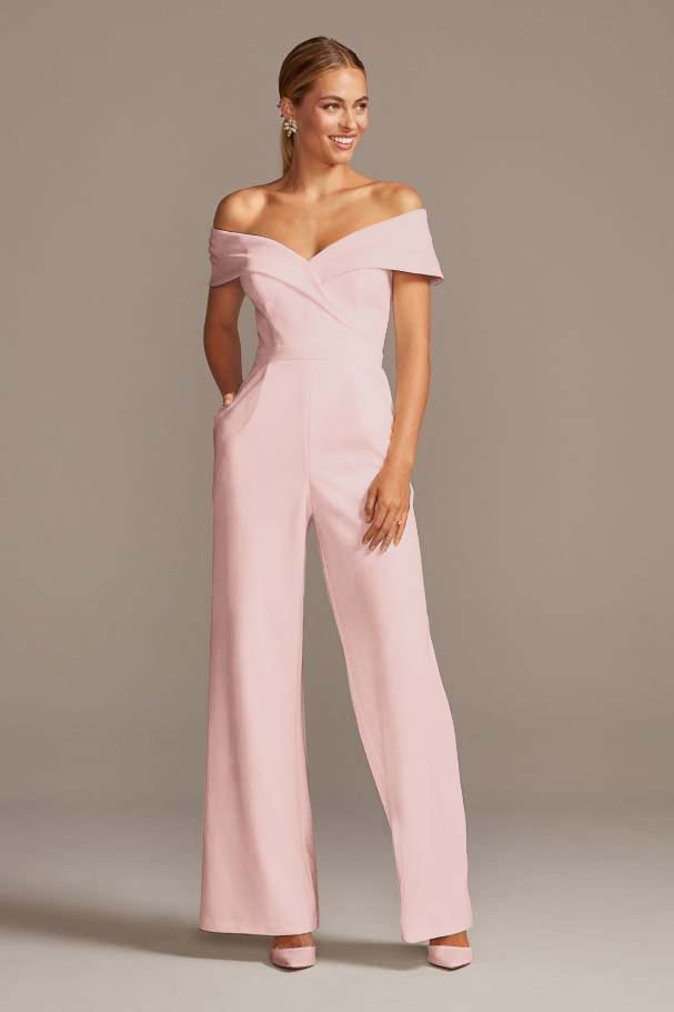 Graceful White Off-the-Shoulder Sleeveless Strapless Long Jump Suit