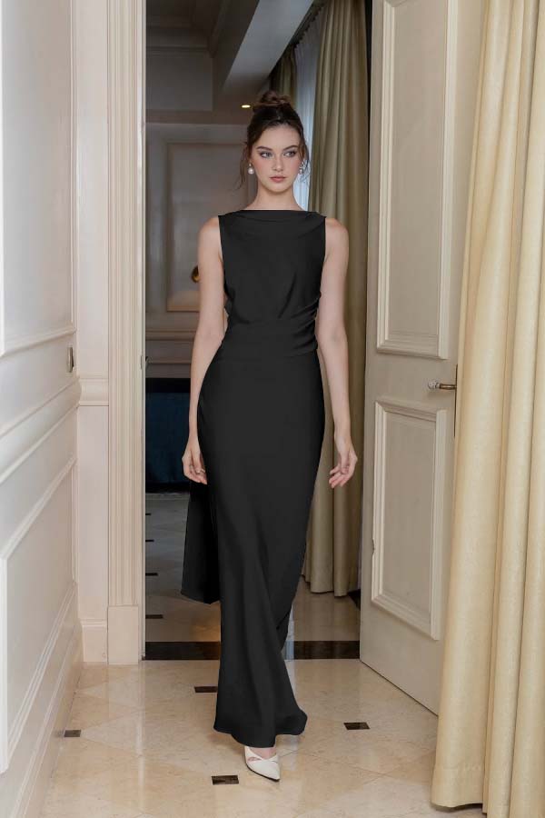 濠㈣泛绉撮崺妗筺e Shoulder Long Sleeve Long High Split Formal Dress With Beading