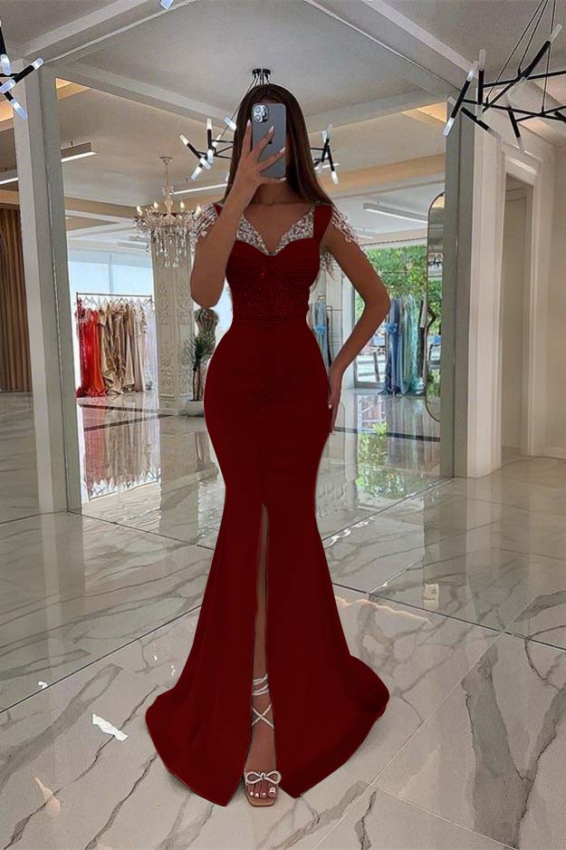 Amazing Mint Green Cap Sleeves Formal Dress Long Front Slit With Buttons Beads