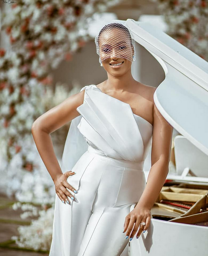 Elegant One-Shoulder White Pleated Long Jump Suit