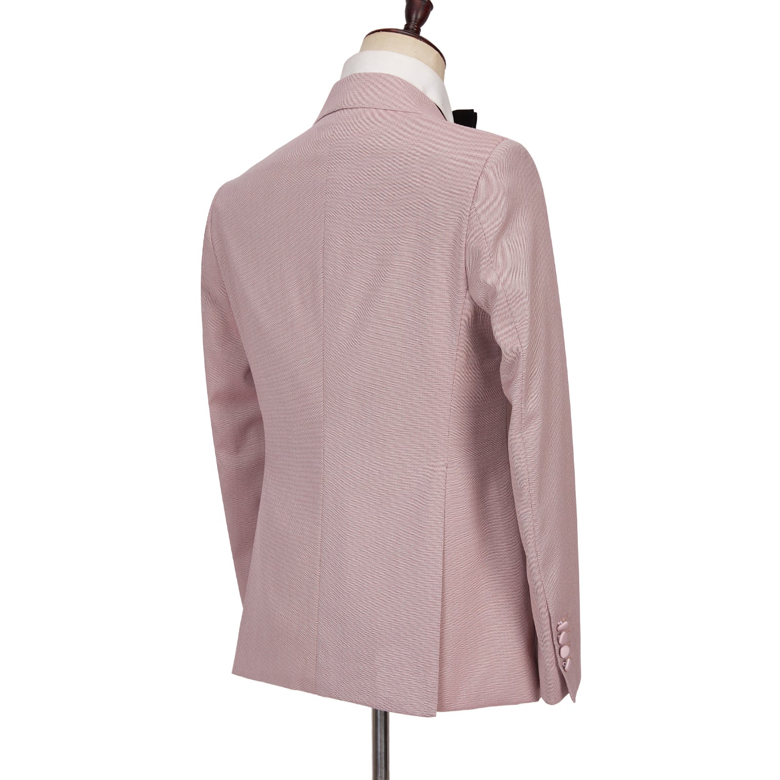 Stylish Pink Peaked Lapel Double-Breasted Men's Suits