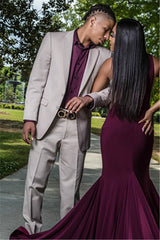New Arrival Formal Silver Two-Piece Reception Suit for Groom