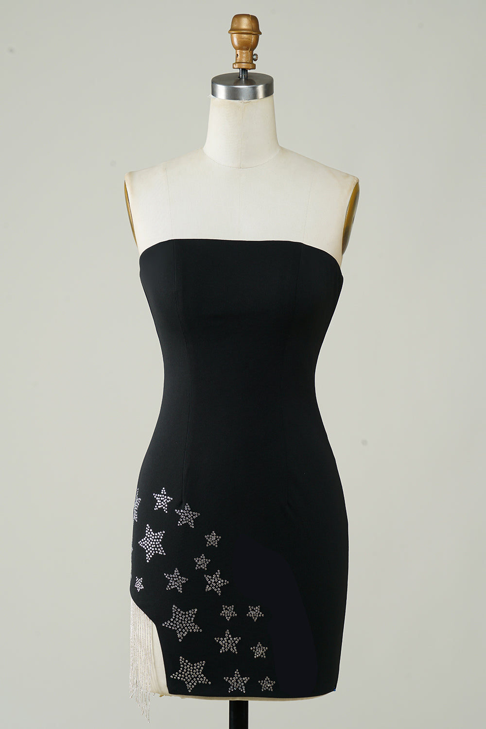 Pink Tight Homecoming Dress/Mini Dress with Star and Fringes