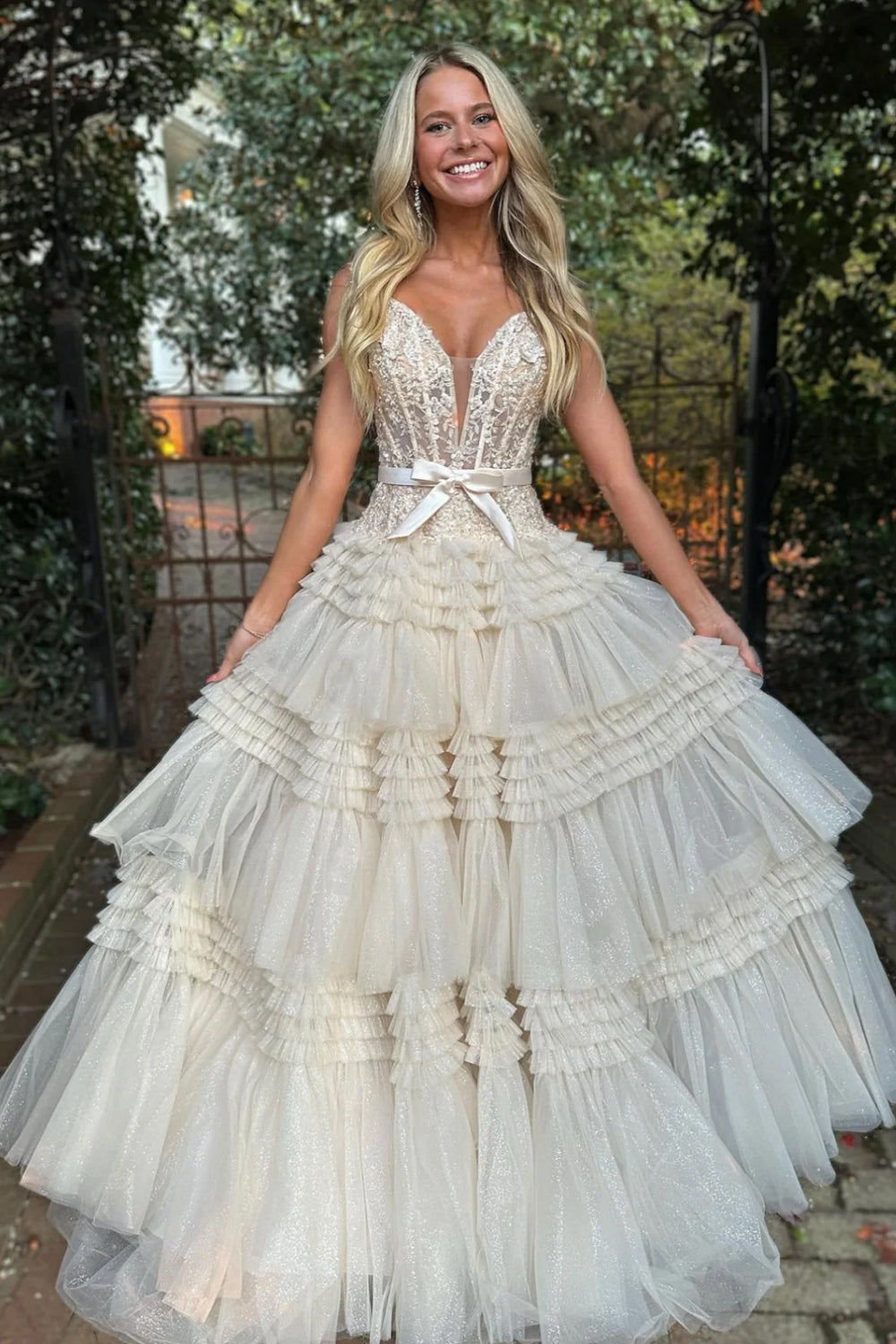 Lilac Long Prom Dress with Ruffles 鈥?Off-the-Shoulder A-Line Princess Style