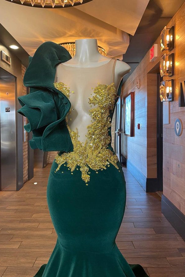 Chic Sleeveless Beading Mermaid Evening Dress